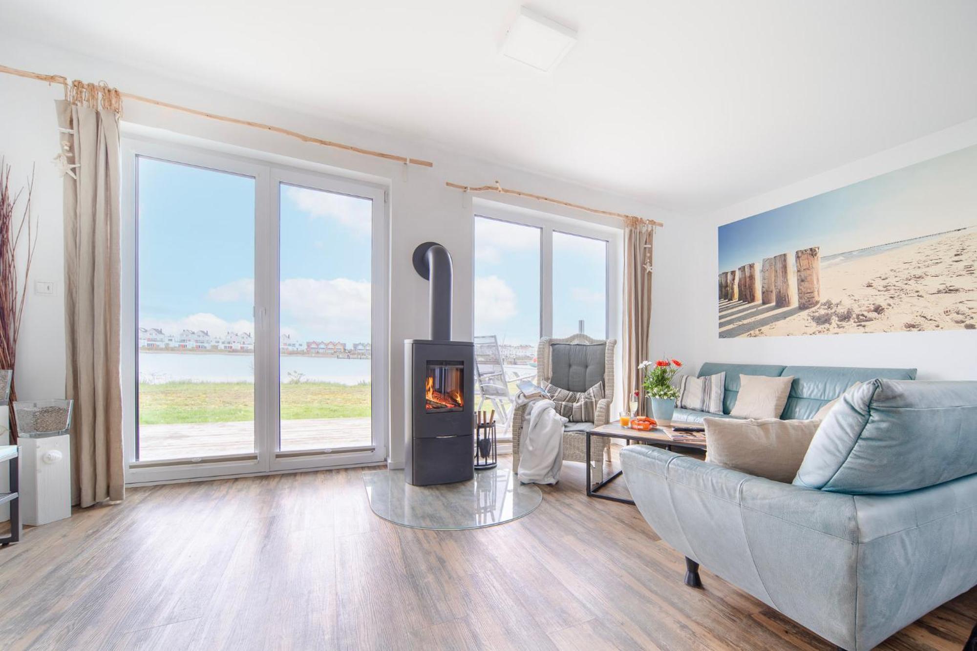 Ferienhaus Lieblingsplatz By Seeblick Ferien Oro, Direkte Wasserlage,Sauna,Kamin Ольпеніц Екстер'єр фото
